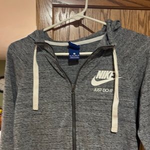 Nike Hooded thin sweatshirt Grey stone